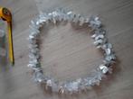 zilveren kerstkrans kerst slinger, Ophalen of Verzenden, Gebruikt