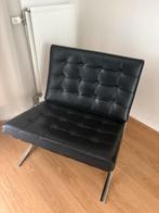 Barcelona Stoel (Replica), Huis en Inrichting, Fauteuils, Ophalen, Minder dan 75 cm, Leer, Zo goed als nieuw