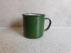 Emaille Mok 8x7 cm. Groen, Overige materialen, Ophalen of Verzenden, Zo goed als nieuw, Overige stijlen