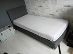 Boxspring antraciet  90cm x 2.10m, 90 cm, Gebruikt, Ophalen of Verzenden, Eenpersoons