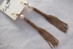 Pearl & gold dangle earrings (Forever 21), Overige materialen, Hangers, Nieuw, Ophalen of Verzenden