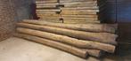 8 oude (ouder dan 50 jaar) eiken balken., Doe-het-zelf en Verbouw, Hout en Planken, Gebruikt, Eiken, Ophalen of Verzenden, 50 mm of meer