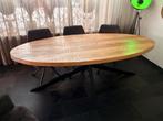 Mooie grote ovale mango eettafel 108 x 240, Huis en Inrichting, Tafels | Eettafels, 100 tot 150 cm, 200 cm of meer, Ophalen of Verzenden