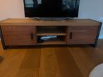 Tv meubel eiken/notenhout 178x44,5x50,5cm, Huis en Inrichting, Kasten | Televisiemeubels, Gebruikt, 150 tot 200 cm, Eikenhout
