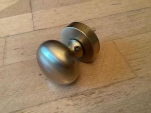 ronde deurknop kruk voordeurknop rozet messing, Huis en Inrichting, Woonaccessoires | Overige, Gebruikt, Ophalen