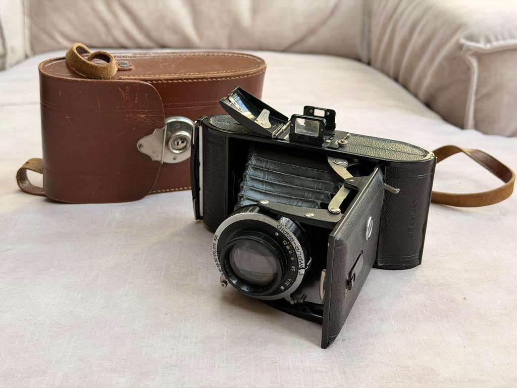 Voigtlander Bessa w/ Skopar 3.5/105 - 6x9 medium format, Ophalen of Verzenden, Gebruikt, Compact, Overige Merken