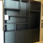 Showmodel eiken vakkenkast Formentera 200cm RAL 9005, Overige materialen, Met deur(en), 200 cm of meer, 150 tot 200 cm