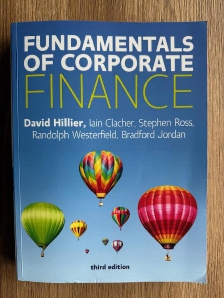Fundamentals of Corporate Finance (3rd edition), Boeken, Studieboeken en Cursussen, Zo goed als nieuw, WO, Alpha, Ophalen of Verzenden