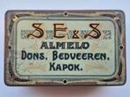 S.E.& S Almelo Dons Bedveeren Kapok blik, Verzamelen, Blikken, Ophalen of Verzenden, Zo goed als nieuw, Overige