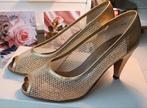Fonteneau pumps goud kleurig mt 36, Pumps, Overige kleuren, Ophalen of Verzenden, Zo goed als nieuw