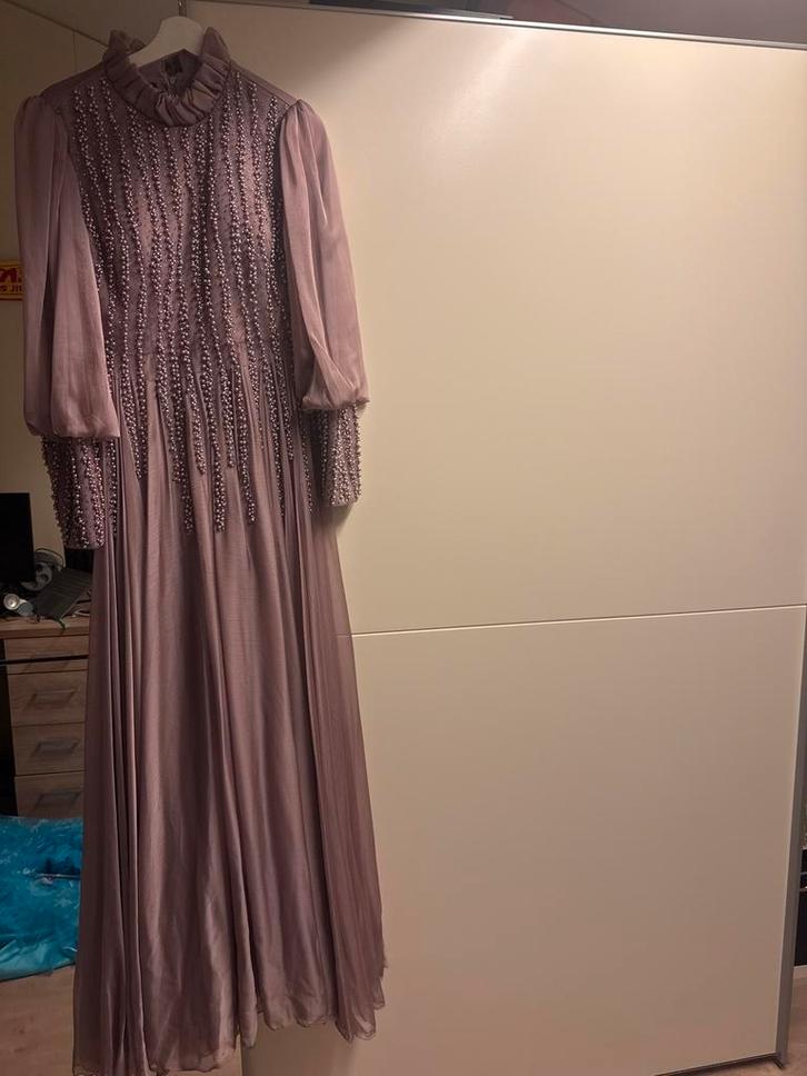 Elegante Abaya Avondjurk - Maat 44, Kleding | Dames, Jurken, Zo goed als nieuw, Maat 42/44 (L), Overige kleuren, Ophalen of Verzenden