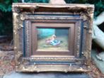 Olieverf Schilderij "De Eenden" in Barokke Lijst