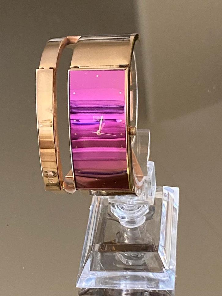 Storm Horloge - Goudkleurig met Paarse Wijzerplaat, Sieraden, Tassen en Uiterlijk, Horloges | Heren, Gebruikt, Polshorloge, Overige merken