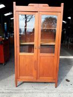 boekenkast , vitrinekast oud, antiek, Ophalen, Gebruikt, Eikenhout, 50 tot 100 cm