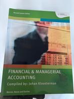 Financial & Managerial Accounting - Johan Kloosterman, Ophalen of Verzenden, Zo goed als nieuw, Accountancy en Administratie