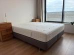 IKEA bed ENGERDAL 160x200cm antractiet met matras HYLLESDTAD, Ophalen, Gebruikt, Tweepersoons, 200 cm