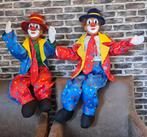 2 Vrolijke Carnaval CLOWNS samen €30, Hobby en Vrije tijd, Feestartikelen, Ophalen, Gebruikt, Versiering, Carnaval