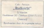 pension Kolkzicht Hoofdstraat Ossenzijl - S Vaartjes, Ophalen of Verzenden