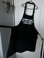 Kookschort “humor” , nieuw , one size, Huis en Inrichting, Keuken | Textiel, Ophalen of Verzenden, Nieuw, Zwart, Schort