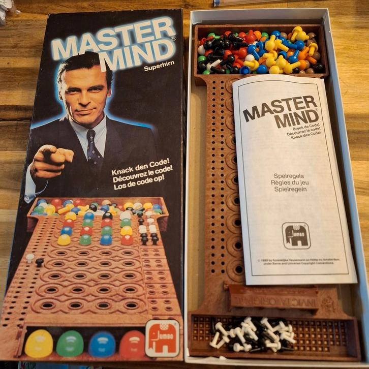 Vintage Mastermind Bordspel - Compleet!, Hobby en Vrije tijd, Gezelschapsspellen | Bordspellen, Gebruikt, Een of twee spelers