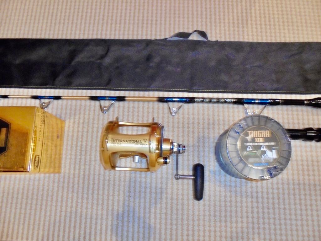 Big Game Set Penn International 80VSW 2speed 80LBS Nieuw., Ophalen, Nieuw, Complete set