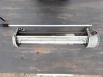 Industriële armaturen tube tl hanglamp, Huis en Inrichting, Lampen | Hanglampen, Ophalen of Verzenden, Glas, Minder dan 50 cm