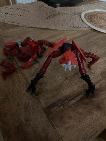 Bouwbare robot / Bionicle stijl – rood & zwart beschikbaar voor biedingen
