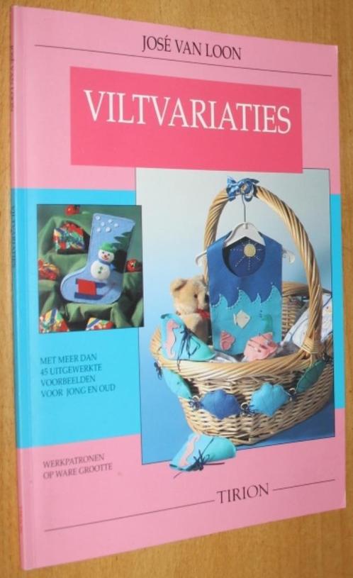 VILTVARIATIES - Jose van Loon -  95237/8, Boeken, Hobby en Vrije tijd, Gelezen, Overige onderwerpen, Geschikt voor kinderen, Ophalen of Verzenden