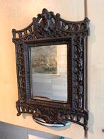 Antiek gietijzeren spiegel, Antiek en Kunst, Ophalen of Verzenden, Rechthoekig, Minder dan 50 cm