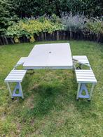 Picknick tafel Bo Camp inklapbaar, Tuin en Terras, Picknicktafels, Ophalen, Gebruikt, Aluminium, Inklapbaar