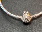 Pandora Bangle Armband met Disney Kat, Sieraden, Tassen en Uiterlijk, Ophalen of Verzenden, Zo goed als nieuw, Zilver, Pandora