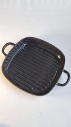 Smeg - Gietijzeren Grillpan - Zwart - 26 x 26 cm, Huis en Inrichting, Keuken | Potten en Pannen, Ophalen, Zo goed als nieuw, Gietijzer