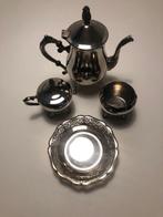 Verzilverde vintage koffie servies., Antiek en Kunst, Antiek | Goud en Zilver, Ophalen, Zilver