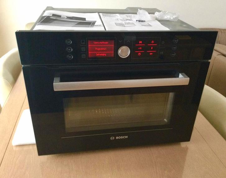 Luxe Bosch combimagnetron oven, Witgoed en Apparatuur, Magnetrons, Zo goed als nieuw, Inbouw, Combimagnetron, Crisp, Grill, Hete lucht