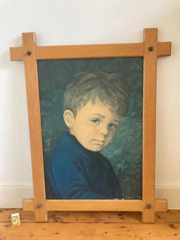 XL groot origineel Bragolin betraand jongetje kitsch vintage beschikbaar voor biedingen