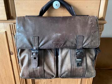 Stoere Bruin leren Bag beschikbaar voor biedingen