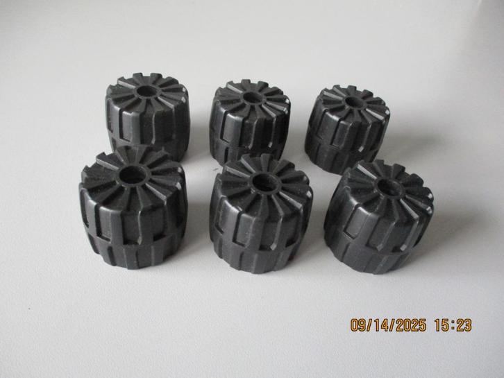 6 Lego ZWARTE Technic Wielen in perfecte staat!, Kinderen en Baby's, Speelgoed | Duplo en Lego, Zo goed als nieuw, Lego, Complete set