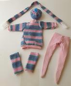 Vintage Knippie outfit #1005 voor Fleur barbie pop. Kleding., Gebruikt, Ophalen of Verzenden, Kleertjes