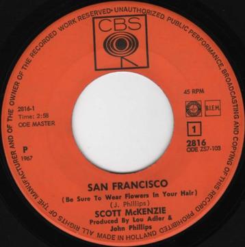 Scott McKenzie – San Francisco beschikbaar voor biedingen