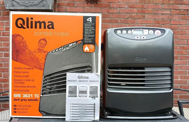 Qlima Laserkachel SRE 3631 TC, Huis en Inrichting, Kachels, Zo goed als nieuw, Vrijstaand, Petroleumkachel, Overige brandstoffen