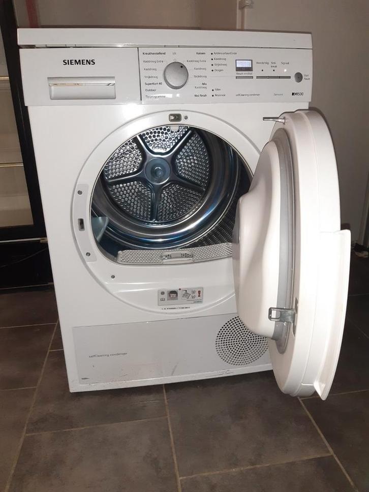 SIEMENS WARMTEPOMPDROGER (A++), Witgoed en Apparatuur, Wasdrogers, Gebruikt, Voorlader, 6 tot 8 kg, 85 tot 90 cm, Anti-kreukfase