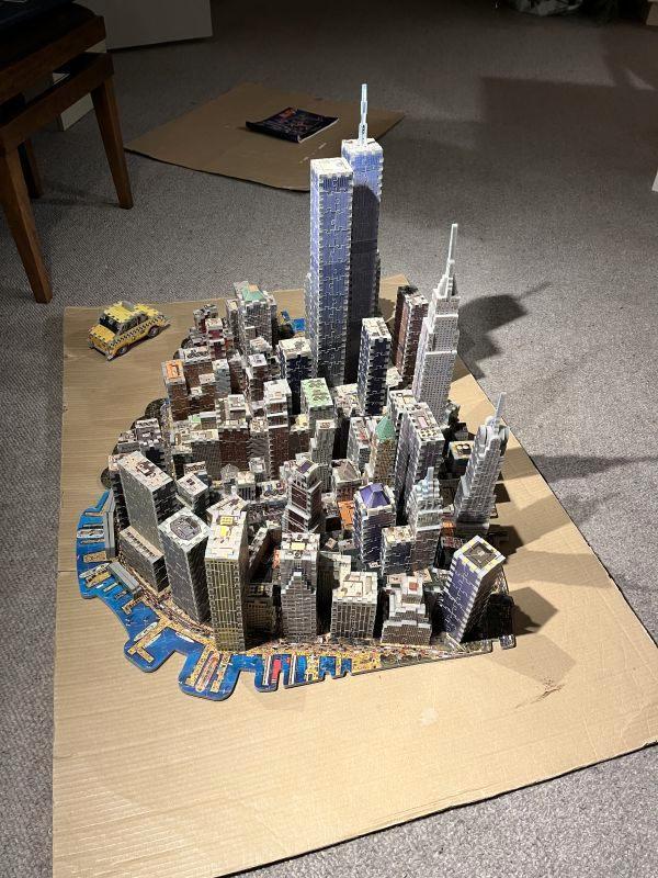 Puzz 3D puzzel New York, Hobby en Vrije tijd, Denksport en Puzzels, Gebruikt, Rubik's of 3D-puzzel, Meer dan 1500 stukjes, Ophalen of Verzenden