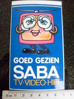 sticker saba tv video hifi goed gezien logo, Verzenden, Zo goed als nieuw, Merk