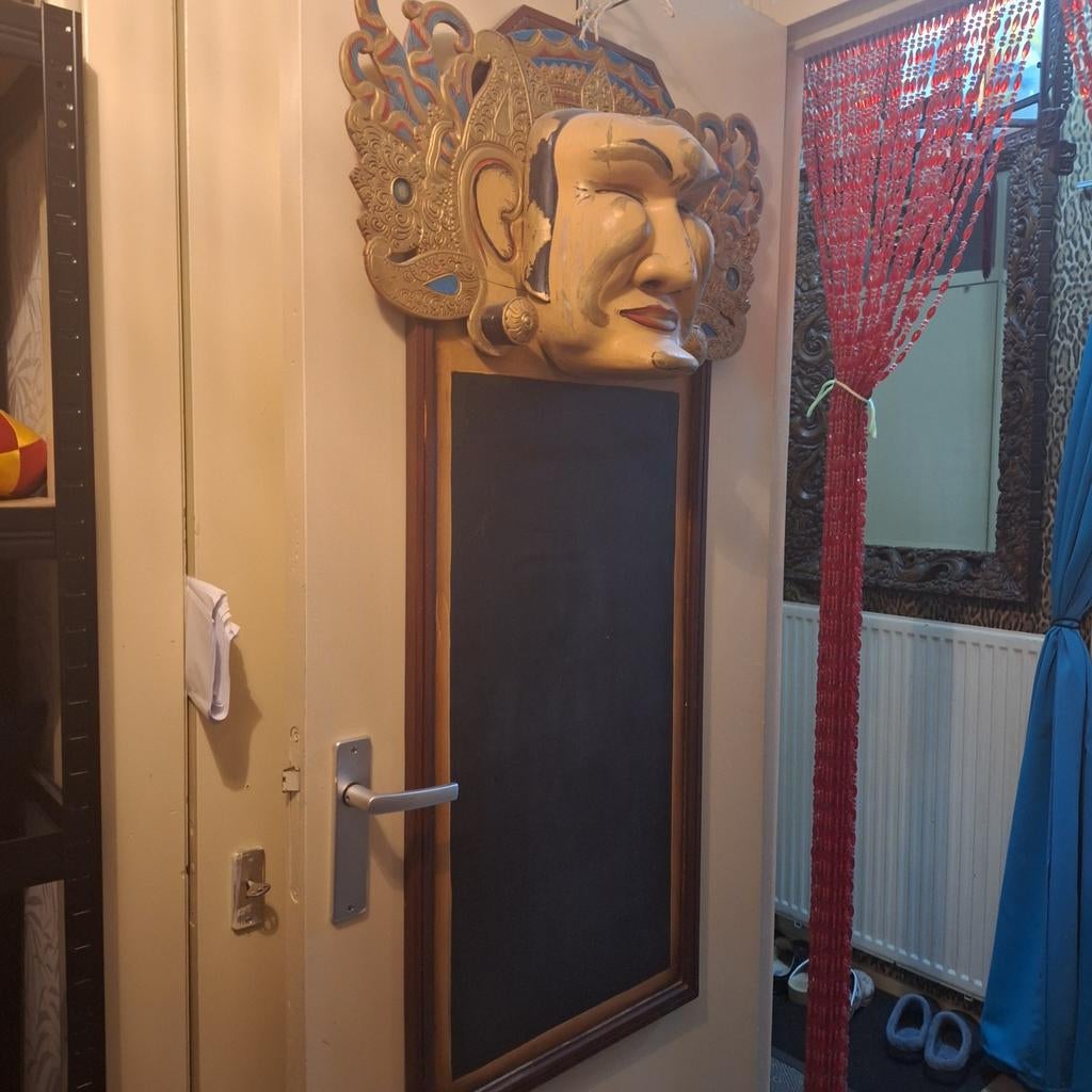 Grappig krijtbord!, Ophalen