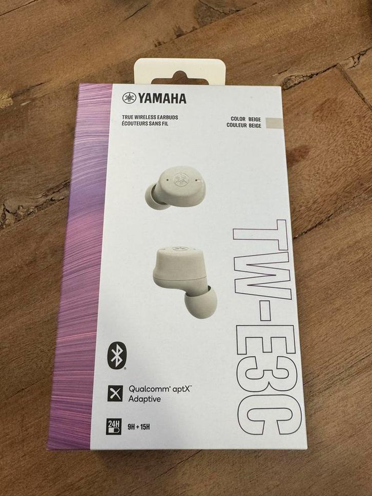 NIEUW Yamaha TW-E3C Draadloze Oordopjes - Beige, Audio, Tv en Foto, Koptelefoons, Nieuw, Sony, Draadloos, Ophalen of Verzenden