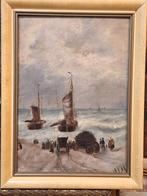 Bomschuiten op het strand, Antiek en Kunst, Ophalen of Verzenden