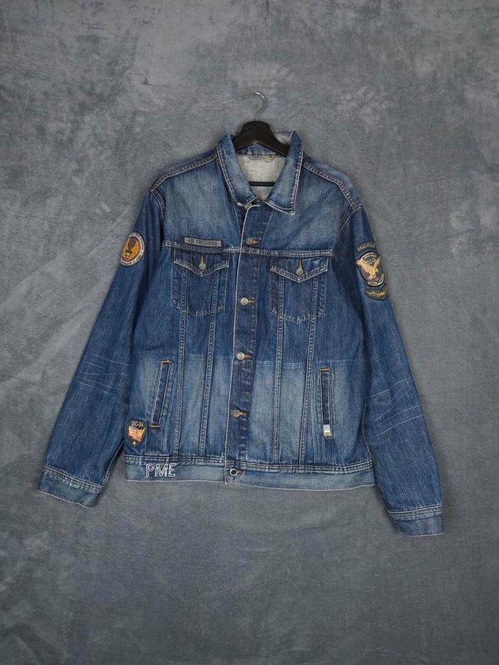 PME Legend Spijkerjas XXL Blauw Pall Mall Spijkerjack, Kleding | Heren, Truien en Vesten, Zo goed als nieuw, Overige maten, Blauw