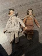 Twee oude antieke poppetjes, Antiek en Kunst, Antiek | Speelgoed, Ophalen of Verzenden