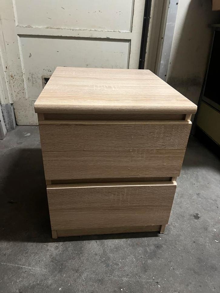 Ikea Malm nachtkastje, Huis en Inrichting, Slaapkamer | Nachtkastjes, Gebruikt, Minder dan 55 cm, Minder dan 45 cm, Hout, Ophalen