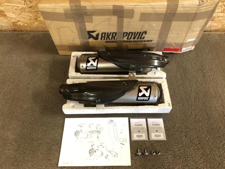 Akrapovic uitlaten dempers Ducati Scrambler 1100 2018-2020, Motoren, Onderdelen | Ducati, Gebruikt, Verzenden